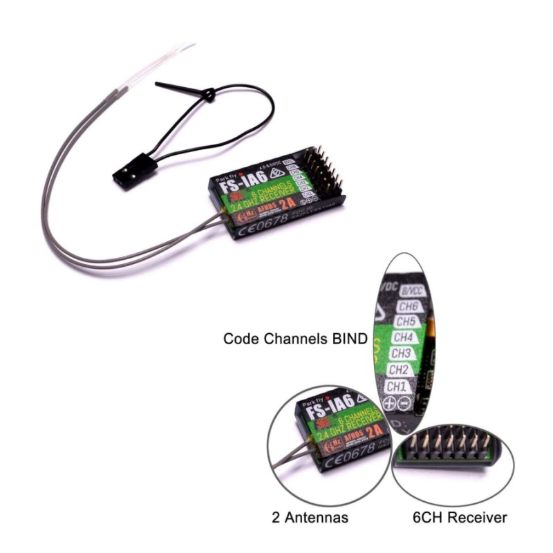 Drone Antenna - Flysky FS-IA6 récepteur 6CH double antenne