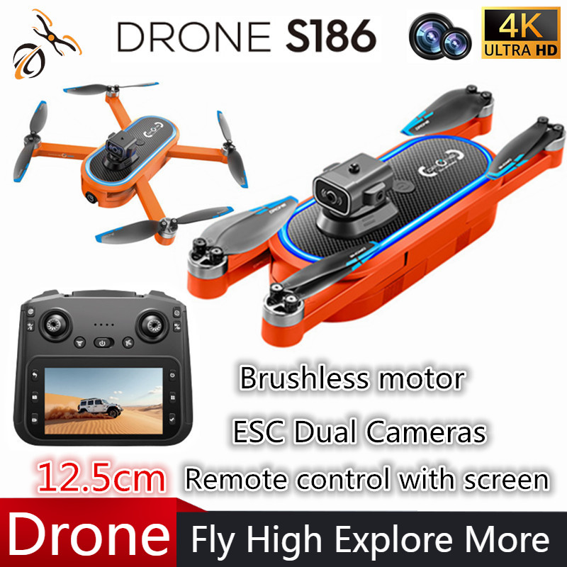Drone Gimbal - 2025 S186 Drone professionnel 4K HD