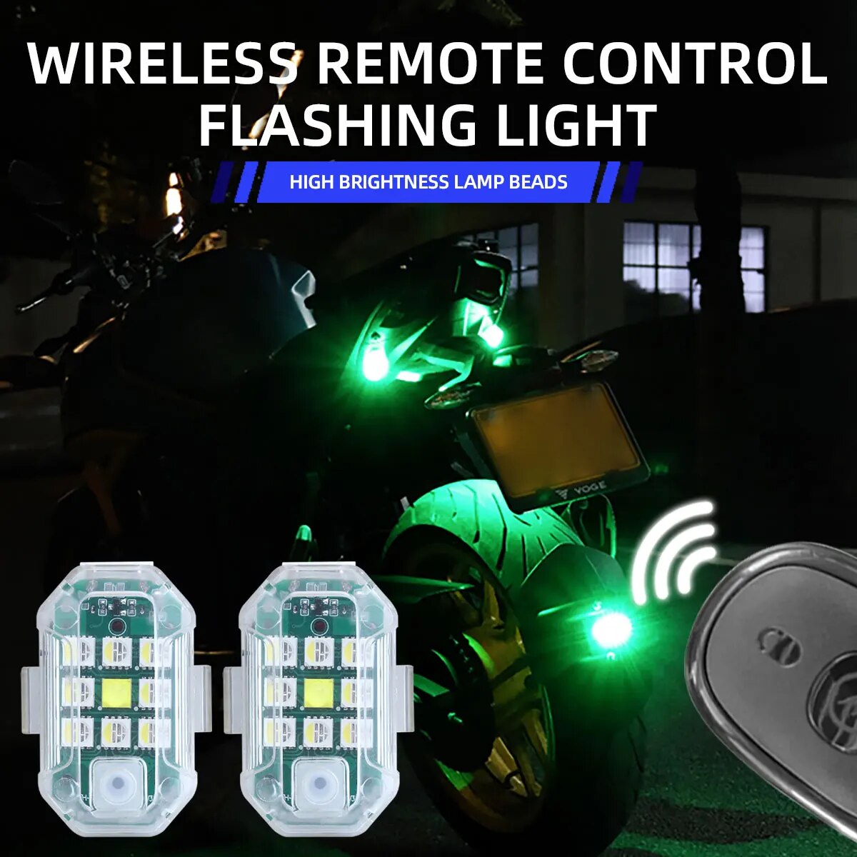 Drone Led Light - Lumière stroboscopique LED avec télécommande sans