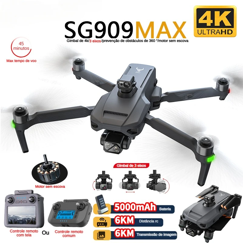 Drone Gimbal - ZLL SG909 SG909MAX Drone professionnel avec