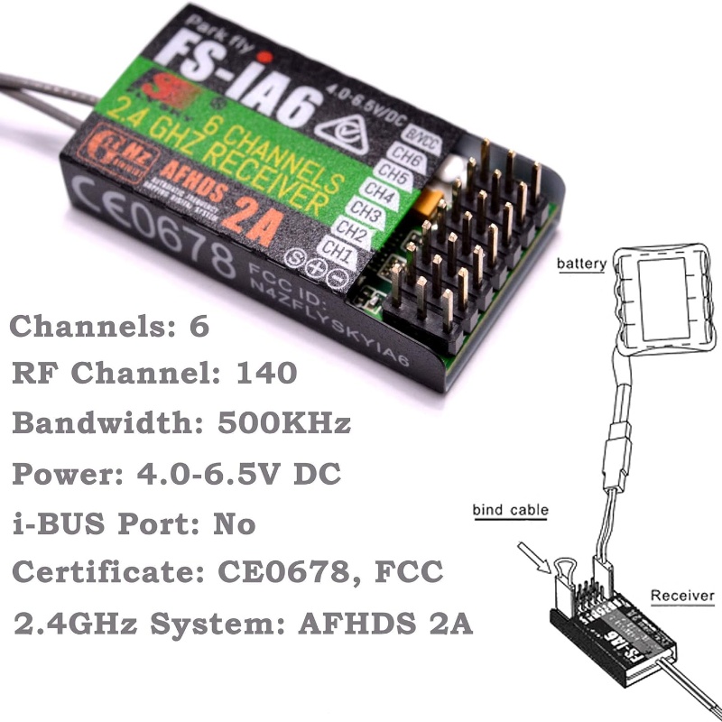 Flysky FS-IA6 récepteur 6CH do - Drone Antenna avis et prix