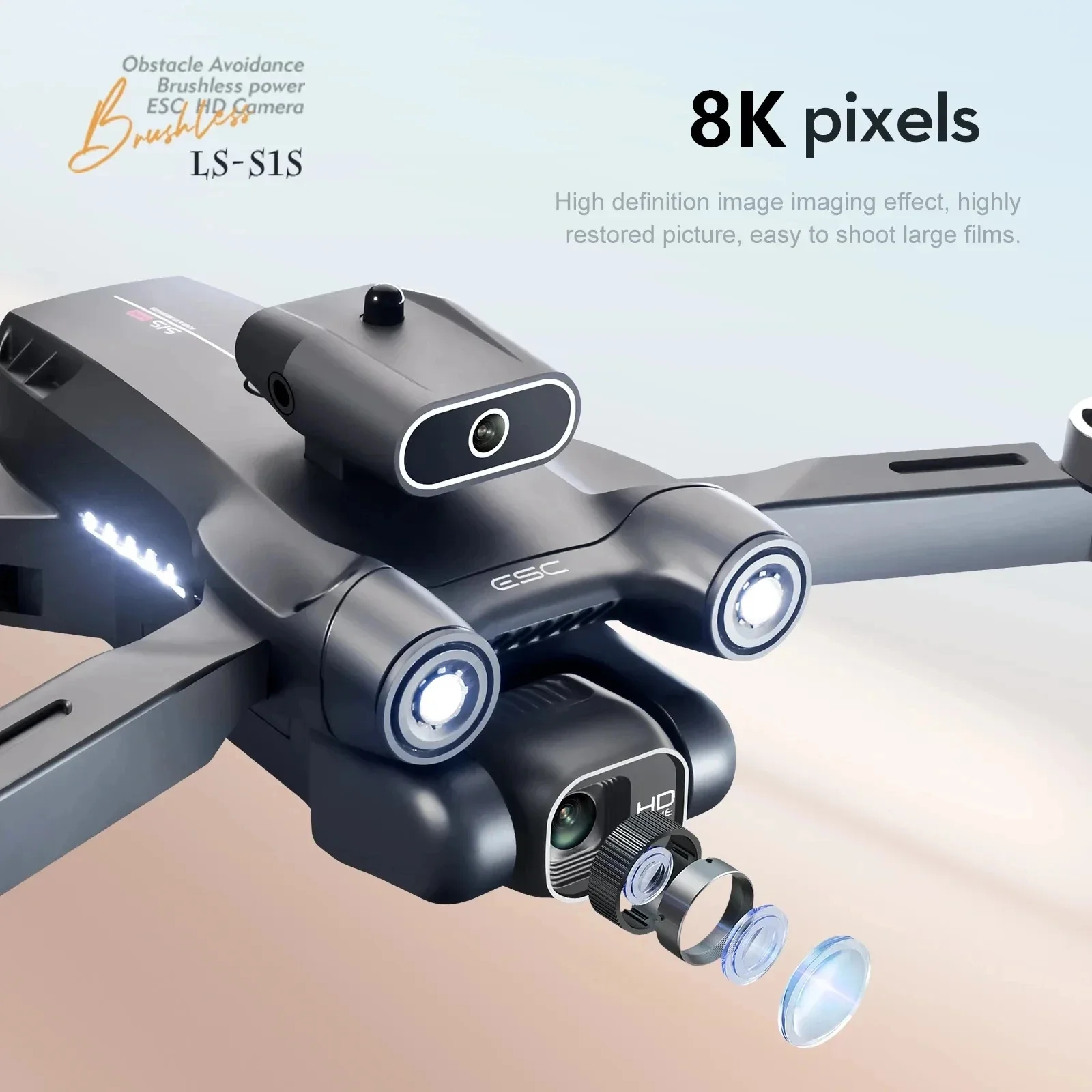 S1S 5G GPS Drone Caméra 8K, Mo - Drone Gps Mount avis et prix
