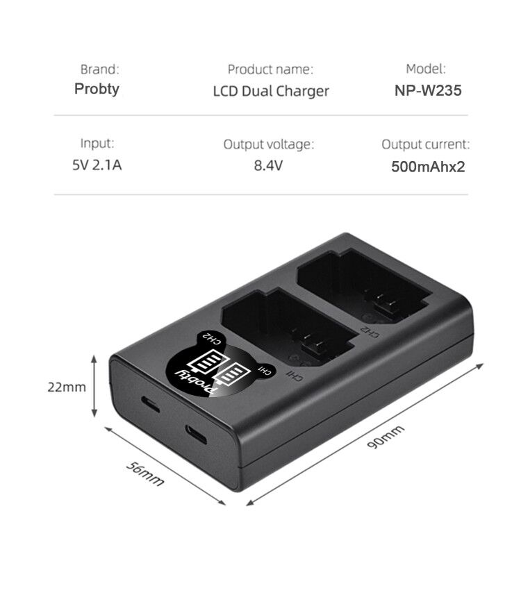 Batterie LCD 2200mAh NP-W235 N - Drone Battery avis et prix