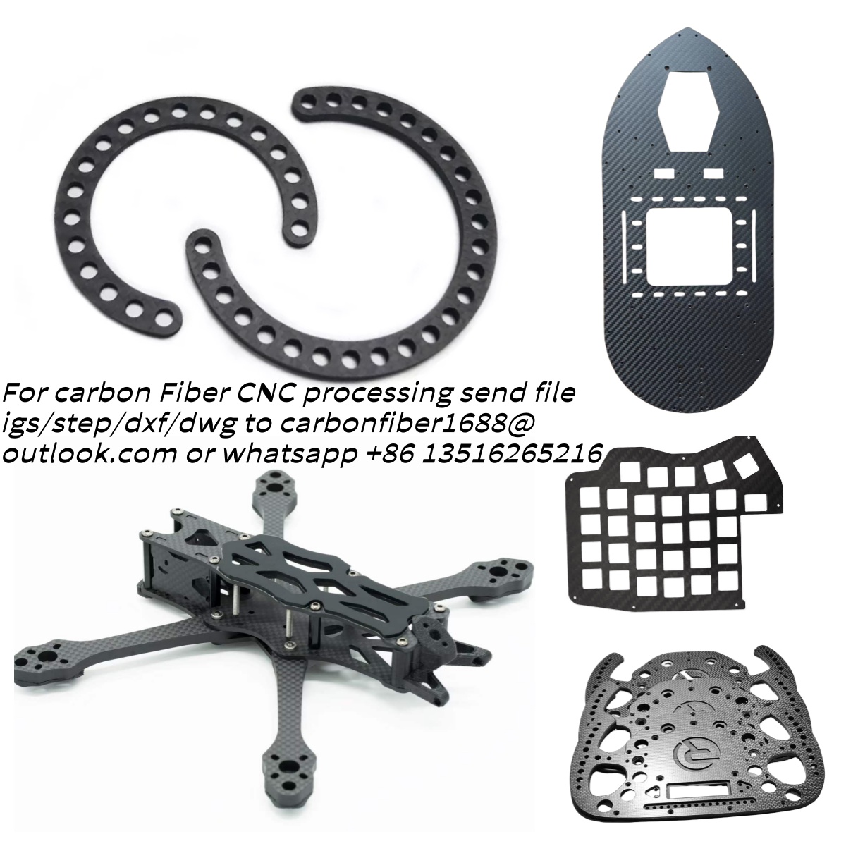 Plaque en fibre de carbone pou - Drone Arm avis et prix